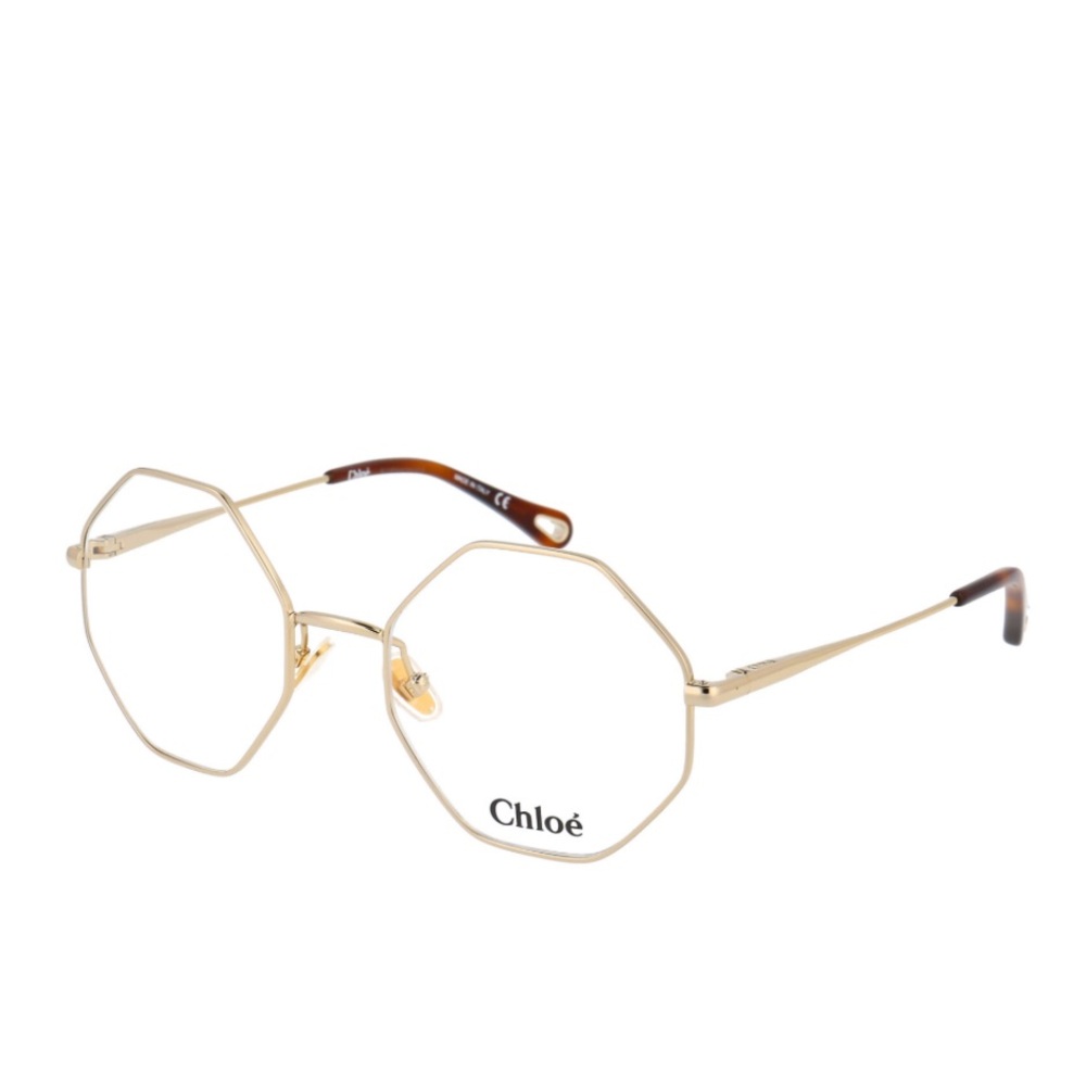 Chloe Gold Geometric Octagon Eyeglasses CH002O 50-20-140
